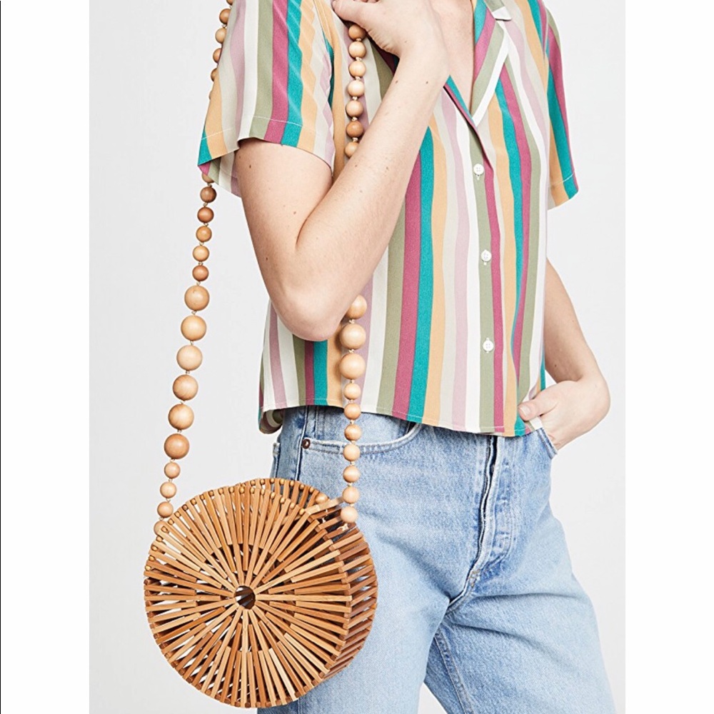 Cult Gaia Bamboo Luna Bag